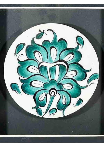 Kurumsal Hediye Iznik Çinili Lotus Motifli Plaket