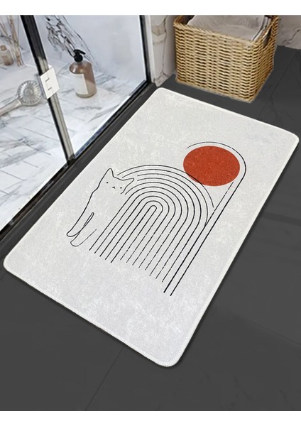 Cat Century 3'lü Set Banyo Paspası Djt