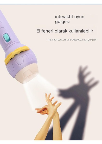 Lovoski 56 Resimli Projektörlü Çocuklar Için Eğitici El Feneri (Yurt Dışından)