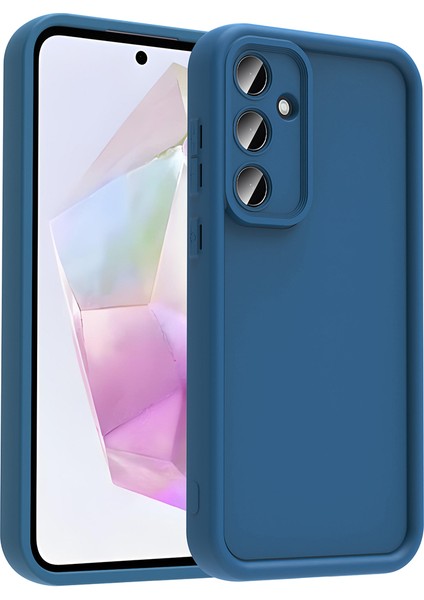 Samsung Galaxy A36 Kılıf Kamera Korumalı Hlp Ananas Kapak - Koyu Yeşil