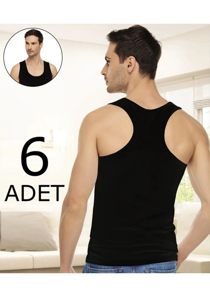 e Erkek Elastan Spor Atlet 1304 6'lı Paket