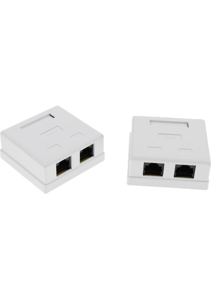 2 Paket 2 Bağlantı Noktalı Cat6 RJ45 Ağ/internet Kablosu Duvar Sur Montajlı Kompakt Kutu (Yurt Dışından) fiyatları