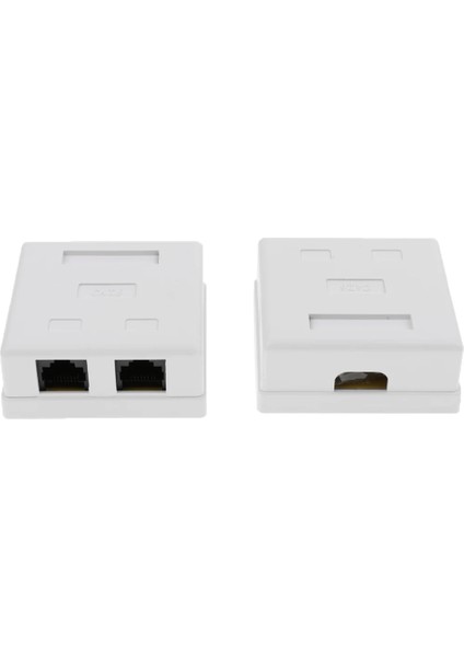 2 Paket 2 Bağlantı Noktalı Cat6 RJ45 Ağ/internet Kablosu Duvar Sur Montajlı Kompakt Kutu (Yurt Dışından) fırsatları