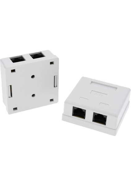 2 Paket 2 Bağlantı Noktalı Cat6 RJ45 Ağ/internet Kablosu Duvar Sur Montajlı Kompakt Kutu (Yurt Dışından) indirimleri