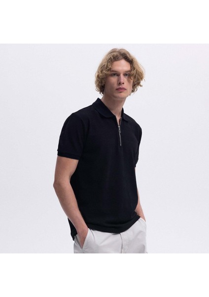 EM493-BK Polo Yaka Erkek T-Shirt - Siyah modelleri