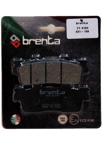 431-199 Brenta Organik Ft 3103 Fren Balata