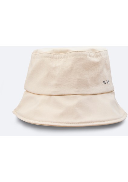 Erkek Bej AVVA Baskılı %100 Pamuk Bucket Şapka A41Y9207
