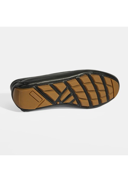 Erkek Siyah Slip-On Deri Loafer