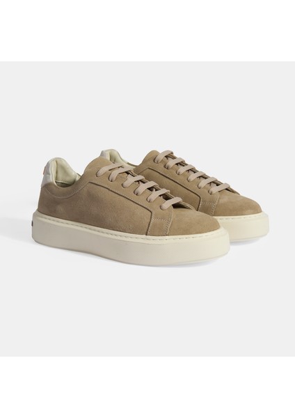 Kadın Bej Bağcıklı Süet Günlük Ayakkabı fiyatları