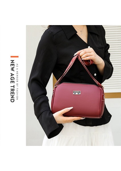 Moda Kadın Crossbody Çanta Bayan Deri Omuz Çantası Kızlar Için Günlük Çanta (Yurt Dışından) modelleri