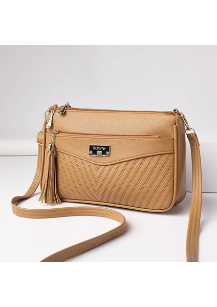 Moda Kadın Crossbody Çanta Bayan Deri Omuz Çantası Kızlar Için Günlük Çanta (Yurt Dışından)