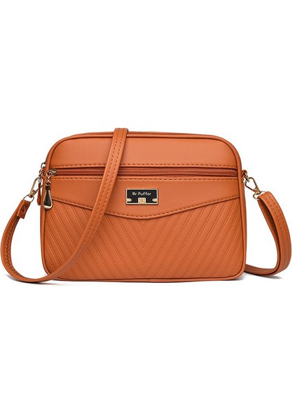 Moda Kadın Crossbody Çanta Bayan Deri Omuz Çantası Kızlar Için Günlük Çanta (Yurt Dışından)