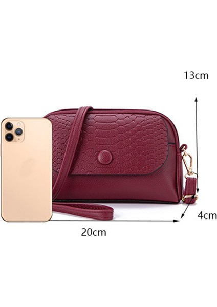 Moda Küçük Crossbody Çanta Kadınlar Için Omuz Çantası Deri Çanta Debriyaj Kızlar Için (Yurt Dışından)