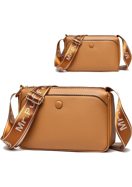 Moda Kadın Crossbody Çanta Bayan Deri Omuz Çantası Kızlar Için Günlük Çanta (Yurt Dışından)