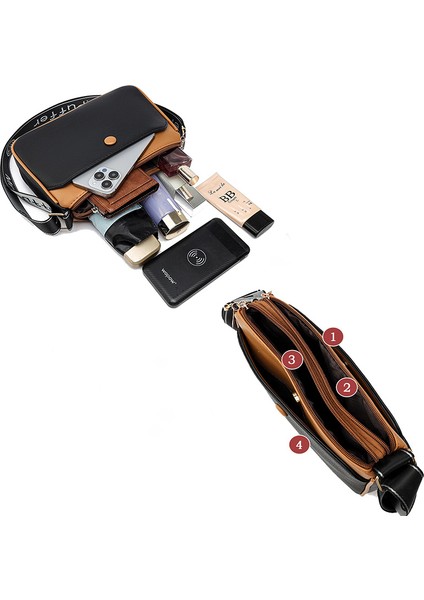 Moda Kadın Crossbody Çanta Bayan Deri Omuz Çantası Kızlar Için Günlük Çanta (Yurt Dışından) modelleri