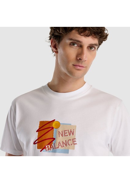 Nb New Balance MNT1511 Beyaz Erkek Tişört indirimleri