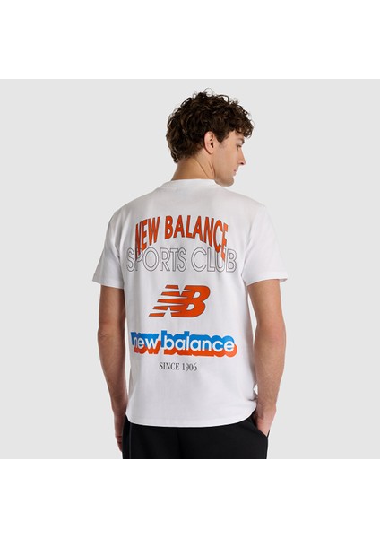 New Balance MNT1533 Beyaz Erkek Tişört