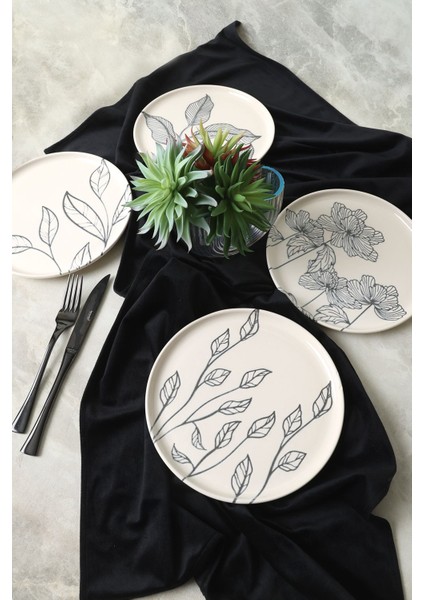 Leaf Traces Nordıc Pasta Tabağı 22 cm 4 Adet / 22881-82-83-85 fırsatları