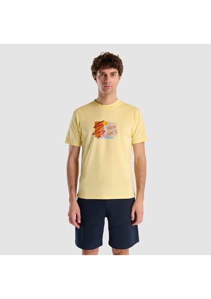 New Balance MNT1511 Sarı Erkek Tişört