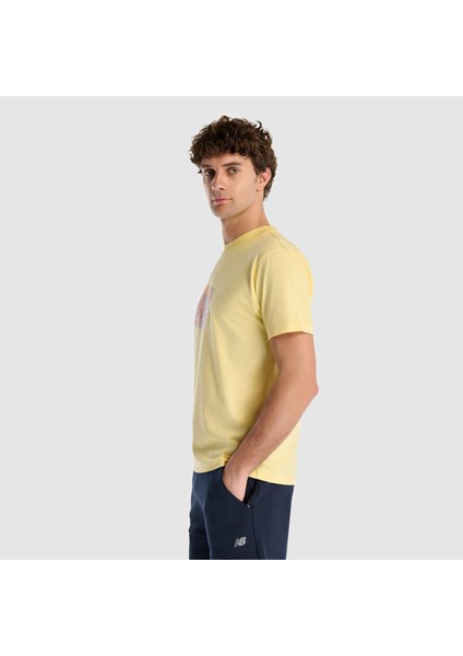New Balance MNT1511 Sarı Erkek Tişört