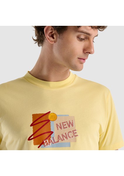 New Balance MNT1511 Sarı Erkek Tişört