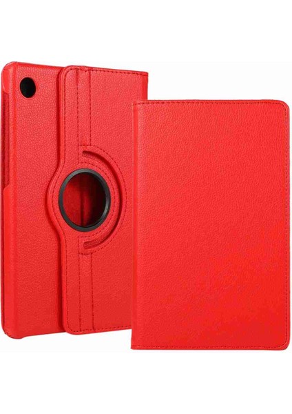 Tab M10 TB-328F Uyumlu Standlı 360° Yatay Dikey Dönebilen Deri Tablet Kılıfı