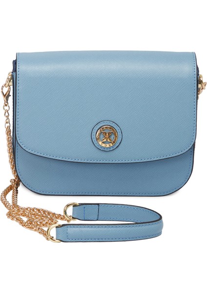 Mavi Hakiki Deri Kadın Çapraz Askılı Çanta - S24K1BC79933-U8J