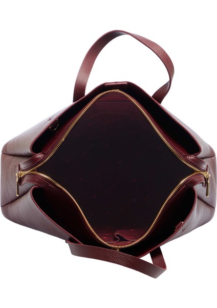 Bordo Hakiki Deri Kadın El Çantası - S25Y1BC80291-M71 fırsatları