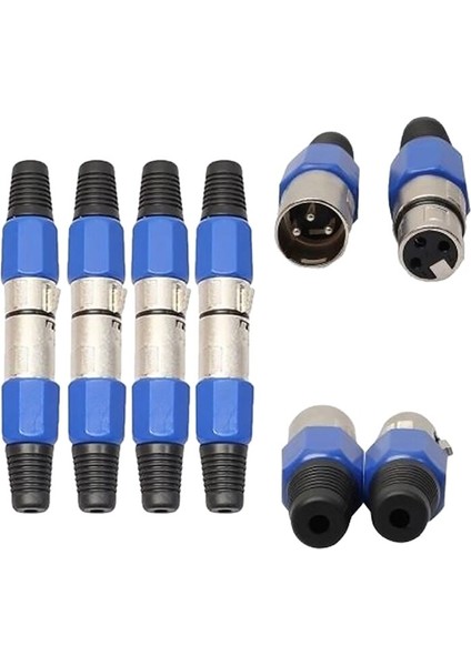 2 Adet 3 Pins Xlr Konektörü Dişi + Erkek Mıc Jack Tak Ses Mikrofon Kablosu Konektörü Mıc Adaptörü Mikrofon Ses Aracı (Yurt Dışından) fiyatları