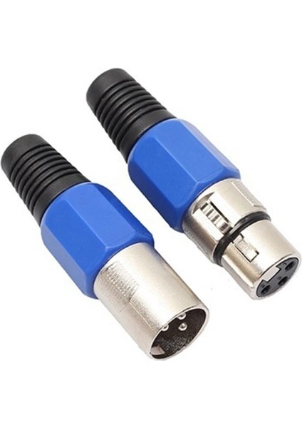 2 Adet 3 Pins Xlr Konektörü Dişi + Erkek Mıc Jack Tak Ses Mikrofon Kablosu Konektörü Mıc Adaptörü Mikrofon Ses Aracı (Yurt Dışından) fırsatları