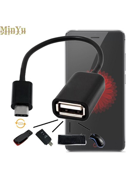 USB Tip C Erkek USB 2.0 Kablo Adaptörü Otg Data Sync Şarj Konnektörü Lenovo Tab 4 8 Plus Tab 4 10 Plus Otg Adaptörü (Yurt Dışından)