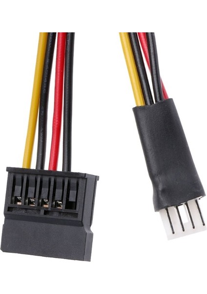 4-Pin Fdd Disket Erkek 15-Pin Sata Dişi Dönüştürücü Adaptör Güç Kablosu Kablosu Q1JC (Yurt Dışından)