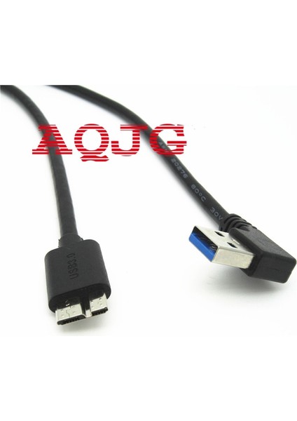 5 Gbps 30 cm USB 3.0 Sağ Açılı A Erkek Mikro B Erkek 10 Pin Kısa Adaptör Kablosu Mobil HDD Için Sol Açılı 90 Derece Aqjg (Yurt Dışından)