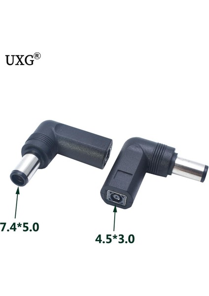 Dc Güç Adaptörü Konnektör Fişi 7.4*5.0mm Erkek Fiş Dc 4.5*3.0mm Dişi Soket Kablosu Hp Dizüstü Bilgisayar Lenovo Ultra Ince (Yurt Dışından)