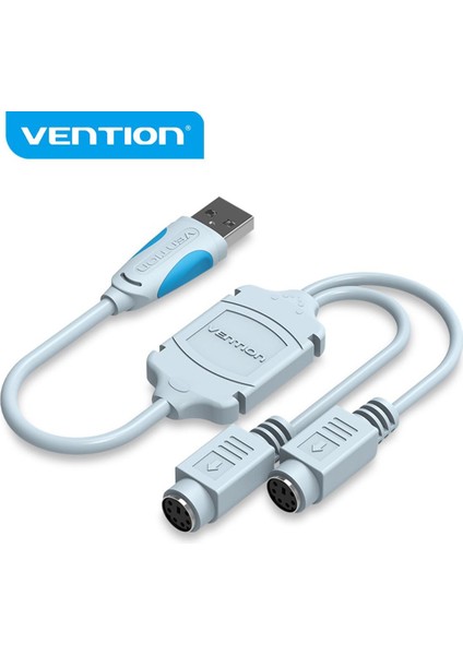 Vention USB Ps2 Dönüştürücü Kablosu USB Erkek Ps/2 Dişi Adaptör USB Uzatma Kablosu Klavye Fare Tarayıcı Için Ps2 USB Kablosu (Yurt Dışından)