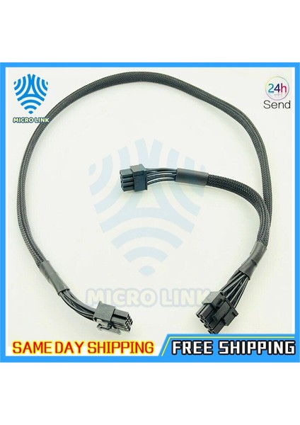 Pcı Express Gpu 8pin Çift 8(6+2)Pin Güç Kablosu Grafik Kartı 8pin 1 Ila 2 Güç Kablosu Corsair RM650X RM750X RM850X RM1000X (Yurt Dışından) indirimleri