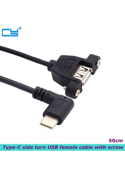 Yüksek Hızlı 90 Derece USB 3.1 Usb-C Tip-C Erkek USB 2.0 Dişi Kablo Şasi Anakart Için Panel Montaj Vida Delikleri ile (Yurt Dışından) fiyatları