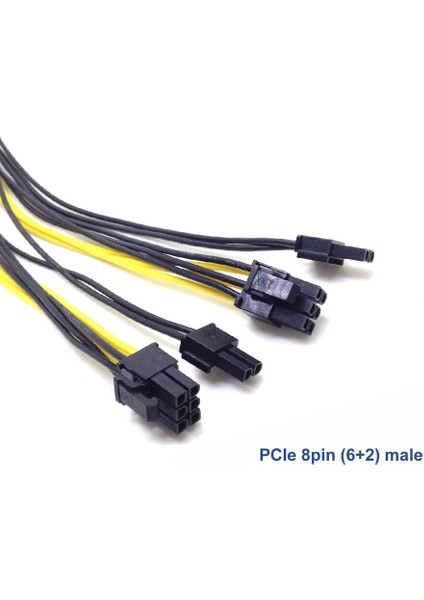 25CM Pcı-E 6-Pin - Çift 6+2-Pin (6-Pin/8-Pin) Güç Ayırıcı Kablo Grafik Kartı Pcıe Pcı Express 6pin - Çift 8pin Güç Kablosu (Yurt Dışından) fiyatları