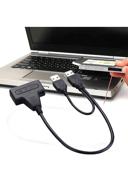 22-Pin USB 2.0 Sata 22PIN Sabit Disk Kolay Sürücü Kablosu SSD 2.5 Inç Adaptör Hattı Win7 Win8 WIN10 Mac Os (Yurt Dışından)