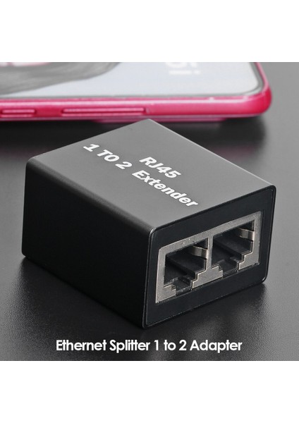 RJ45 Dişi Splitter 1 Ila 2 Yollu Lan Ethernet Ağ Adaptörü Uzatma Kablosu Ev Bilgisayar Aksesuarları Için (Yurt Dışından)