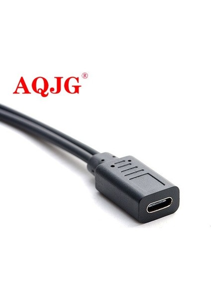 2'si 1 Arada Mikro USB Dişi - Usb-C Tip C USB 3.1 Tip-C ve Mikro USB Erkek Ayırıcı Uzatma Şarj Şarj Cihazı Y Kablosu (Yurt Dışından)