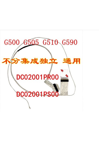 Video Ekranı Flex Tel Lenovo G500 G505 G510 G590 Laptop LCD LED Lvds Ekran Şerit Kablo DC02001PR00 (Yurt Dışından)