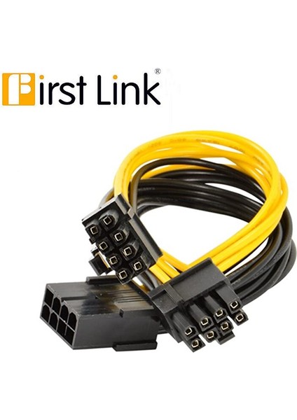 Pcıe 8 Pinli Dişi - Çift 2x 8 Pinli (6+2) Erkek Pcı Express Güç Adaptörü Y Ayırıcı Uzatma Kablosu (Yurt Dışından)