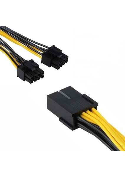 Pcıe 8 Pinli Dişi - Çift 2x 8 Pinli (6+2) Erkek Pcı Express Güç Adaptörü Y Ayırıcı Uzatma Kablosu (Yurt Dışından) modelleri