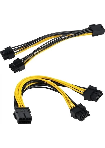 Pcıe 8 Pinli Dişi - Çift 2x 8 Pinli (6+2) Erkek Pcı Express Güç Adaptörü Y Ayırıcı Uzatma Kablosu (Yurt Dışından) fırsatları