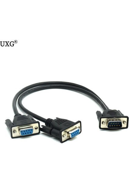 Db9 9pin 1 Ila 2 RS232 Seri Kablo Ayırıcı Doğrudan Bağlı Com 2 In 1 Veri Kablosu Erkek - Kadın Yazarkasa Pos Ekranı Için (Yurt Dışından)