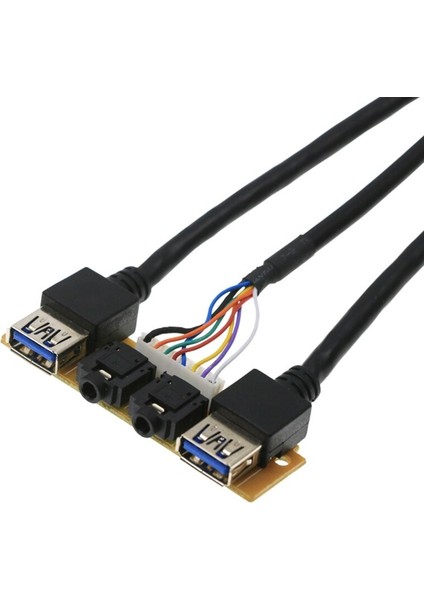 % 100 Yepyeni ve Ön Kasa Paneli Usb3.0+Usb3.0+Hd Ses Jakı Bağlantı Noktaları I/o Kartı+Dahili Kablo (Yurt Dışından) indirimleri