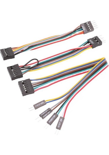 3 Adet/takım Lenovo Anakartlar Için Uygun Sıradan Şasi Transfer Kablolama Anahtarı Kablosu USB Ses Kablosu (Yurt Dışından) fırsatları