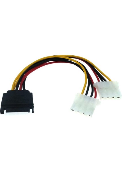 Çift 4 Pinli Ide Molex'ten Seri Ata Sata Sabit Disk Güç Kablosu Adaptörüne Erkek Otobüs Y Ayırıcı Hat Dönüştürücü En Iyi (Yurt Dışından)