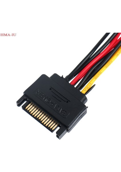 Sata Güç 15PIN Y Splitter Bir Iki Uzatma Kablosu Adaptörü Sabit Disk Güç Adaptörü Erkek Kadın HDD Sabit Disk Için (Yurt Dışından) fiyatları